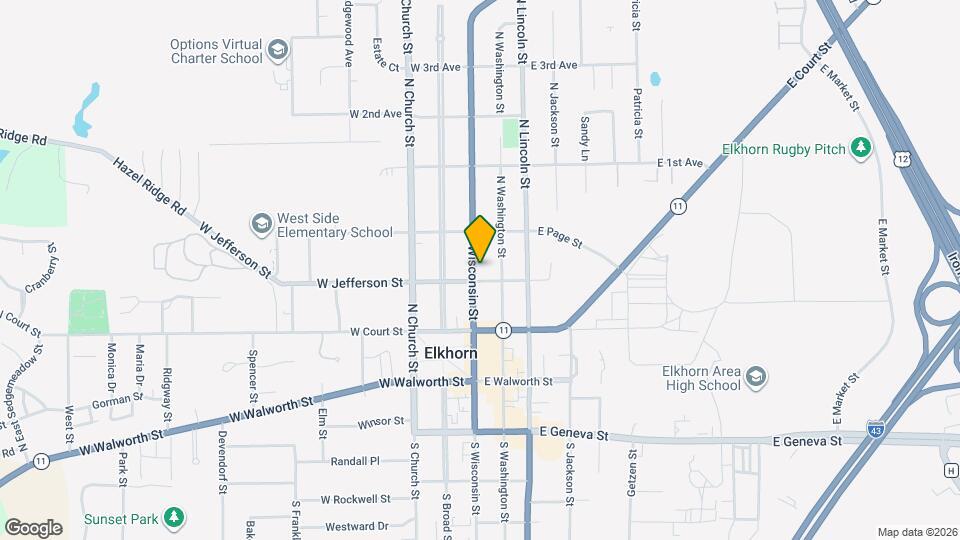 207 N Wisconsin St, Unit 207 N Wisconsin ST 207.5 Mapa y Detalles de la Ubicación