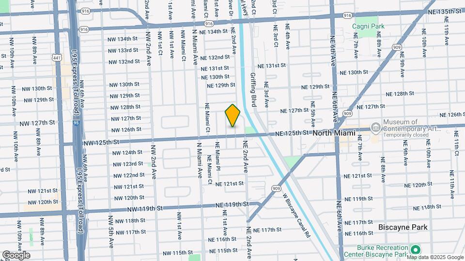 12520 NE 1st Ct Map and Location Details
