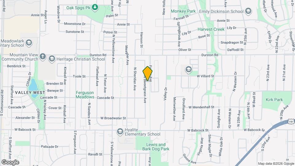 310 N Sweetgrass Ave Map and Location Details
