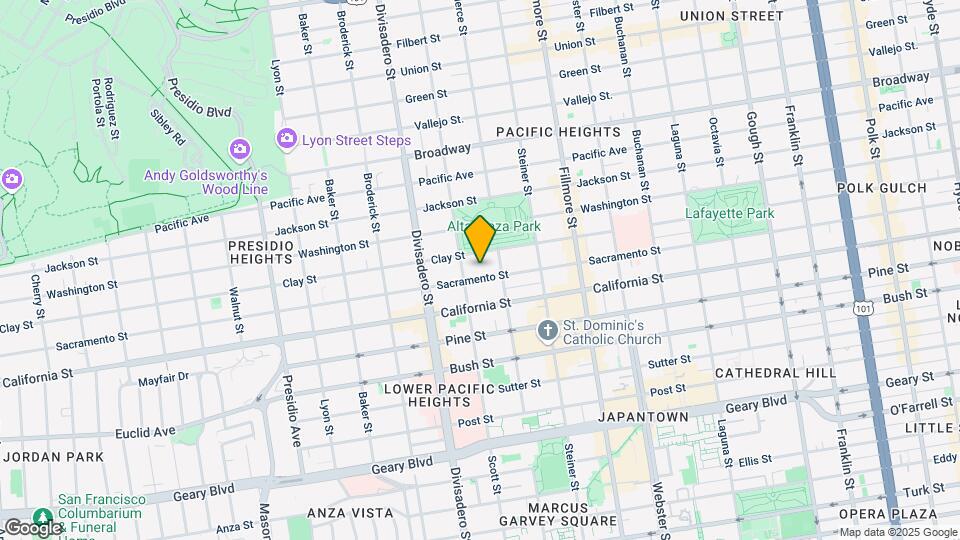 2760 Sacramento St Map and Location Details