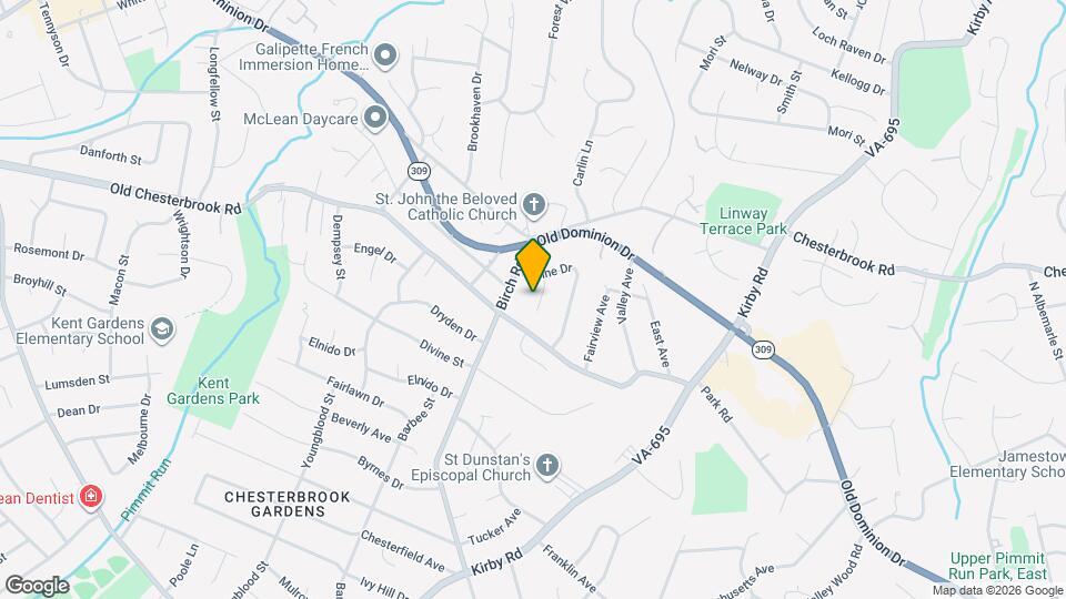 1708 Monza Rd Map and Location Details