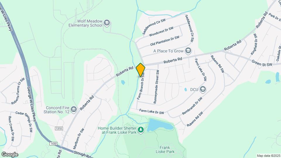 1295 Farm Branch Dr SW Map and Location Details
