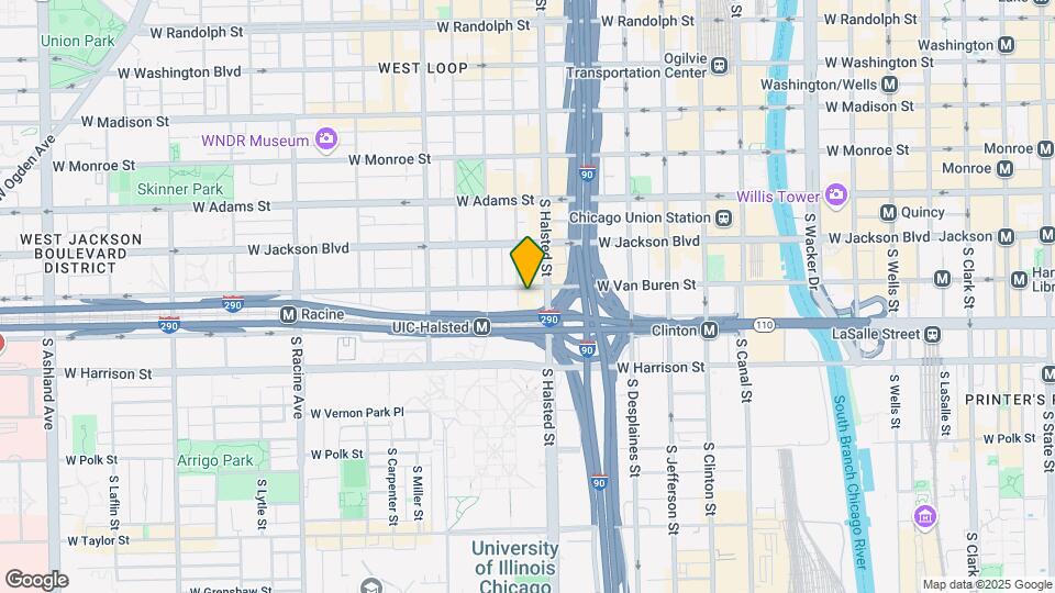 821 W Van Buren St, Unit 1 Map and Location Details