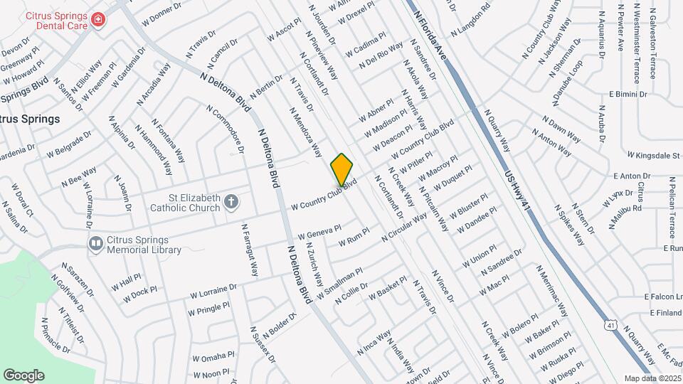 8946 N Mendoza Way Map and Location Details