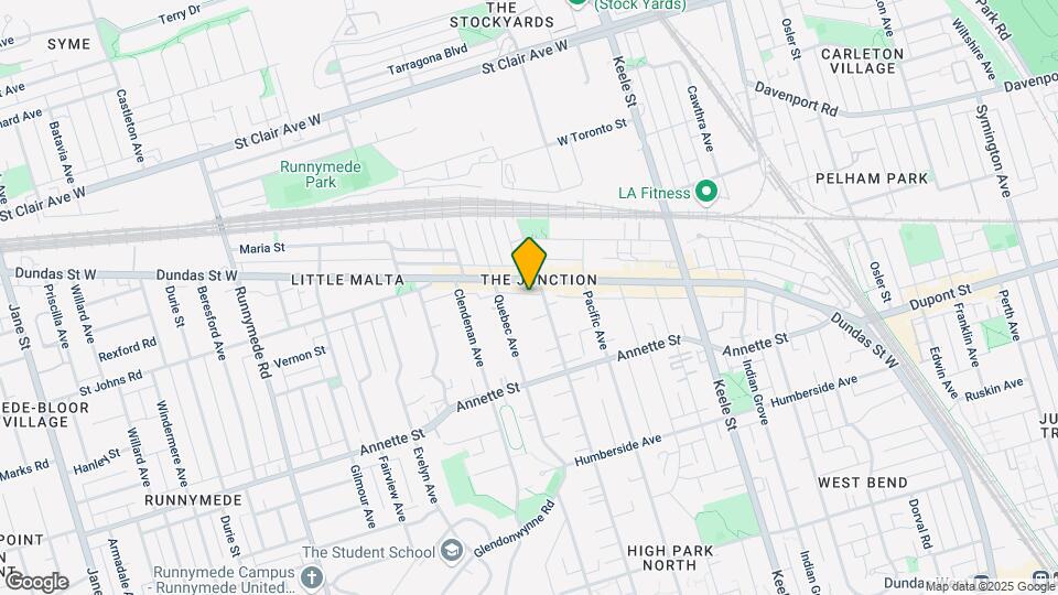 332 High Park Av Map and Location Details