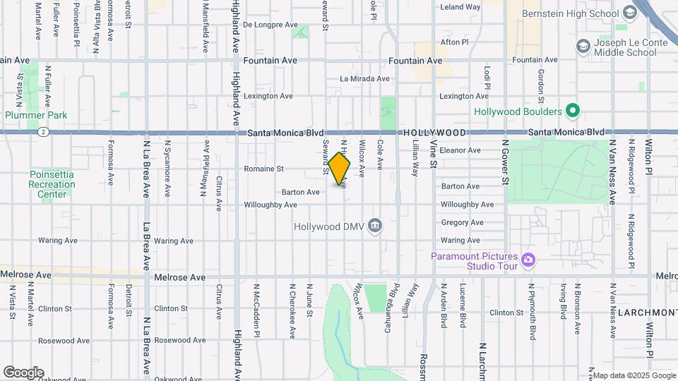 923 N Hudson Ave Mapa y Detalles de la Ubicación
