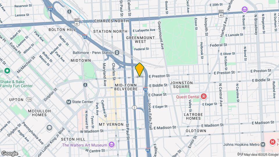 213 E Preston St Mapa y Detalles de la Ubicación