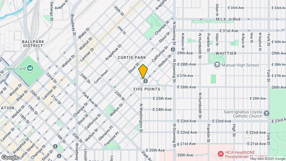 2711 Welton St Map and Location Details