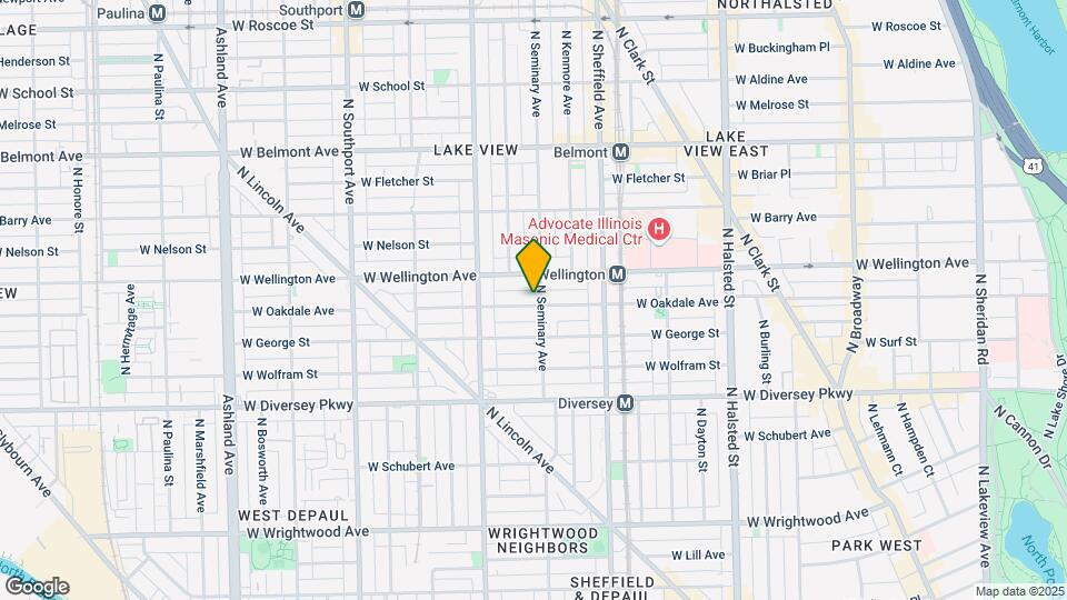 1104 W Oakdale Ave Mapa y Detalles de la Ubicación