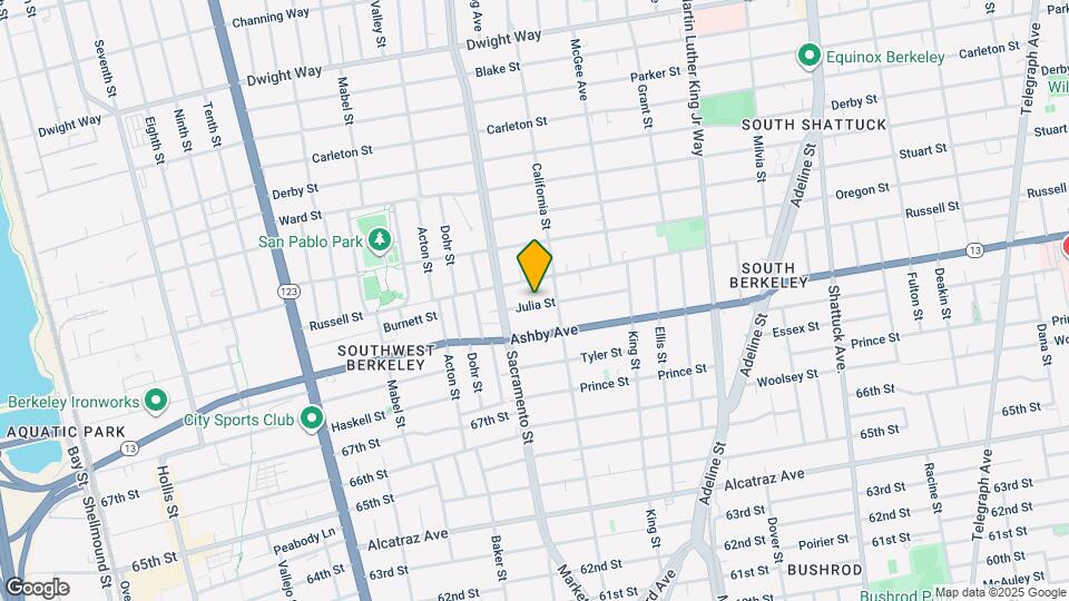 1527 Julia St Map and Location Details