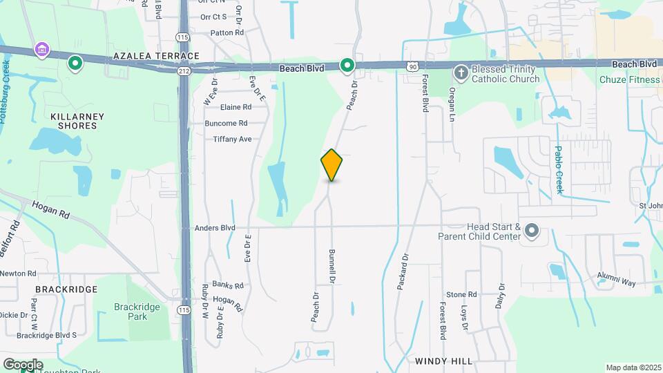 3645 Peach Dr Map and Location Details