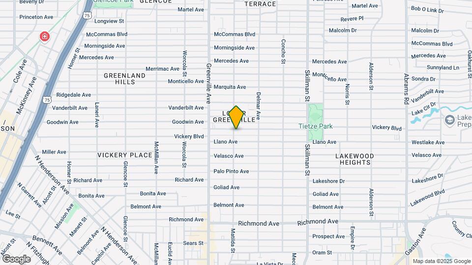 5800 Vickery Blvd Map and Location Details