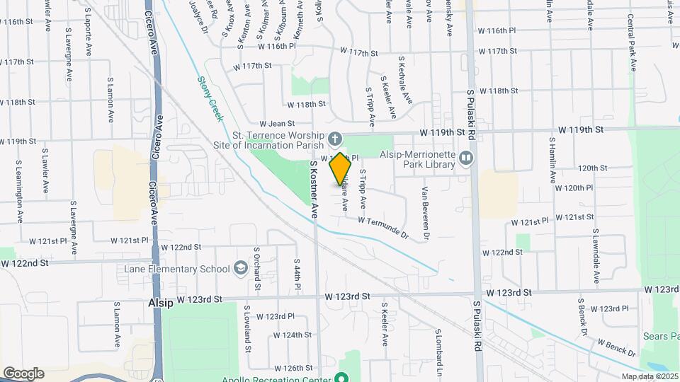 12020 S Kildare Ave Map and Location Details