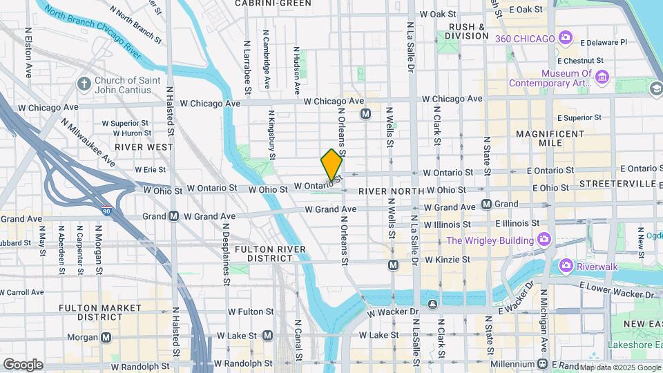 350 W Wolf Point Plaza Map and Location Details