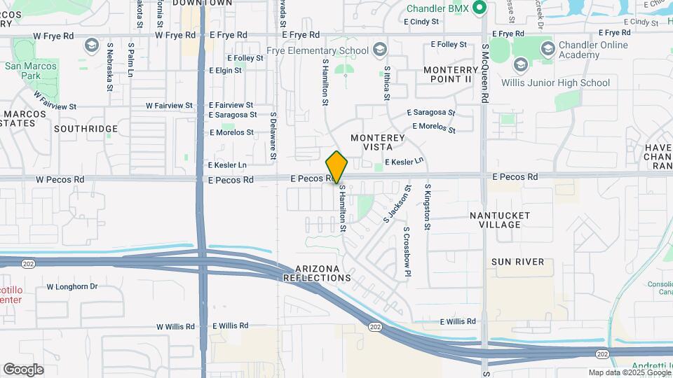 1031 S Maverick St Map and Location Details