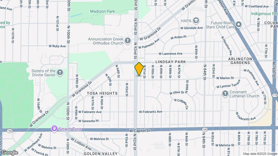 4300 N 92nd St Map and Location Details