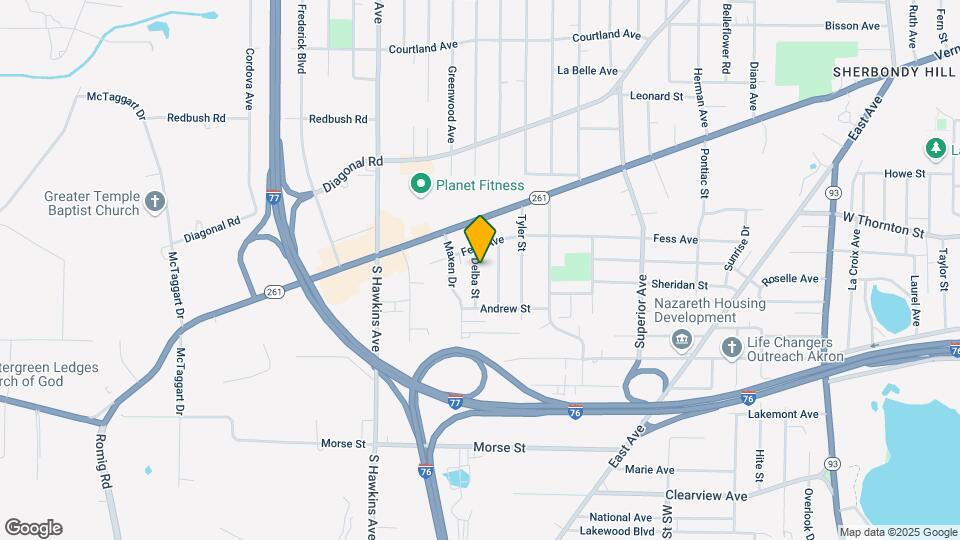 1599 Delba St Map and Location Details