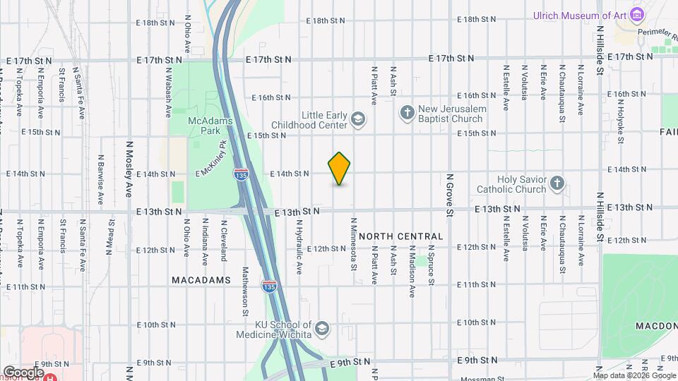 1432 N Minneapolis Ave Map and Location Details