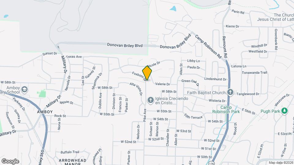 5804 Foxboro Dr Map and Location Details