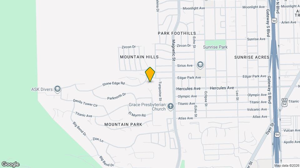 3212 Canyon Point Ln Map and Location Details