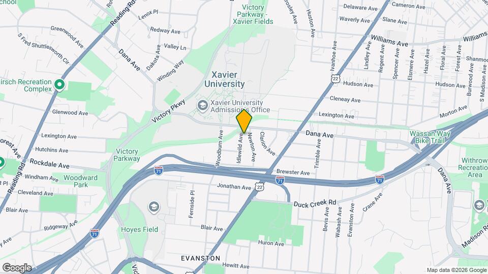 3628 Idlewild Ave Map and Location Details