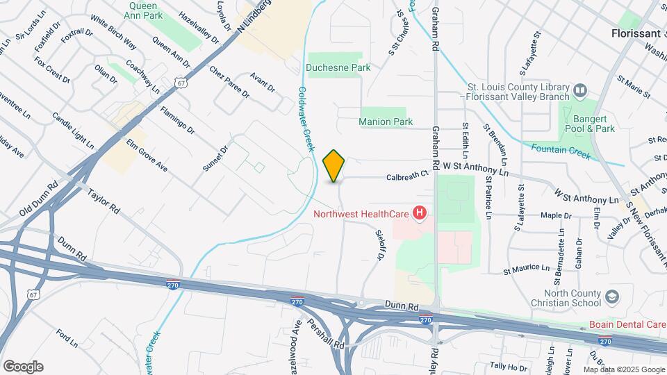 7571 Hazelcrest Dr Map and Location Details