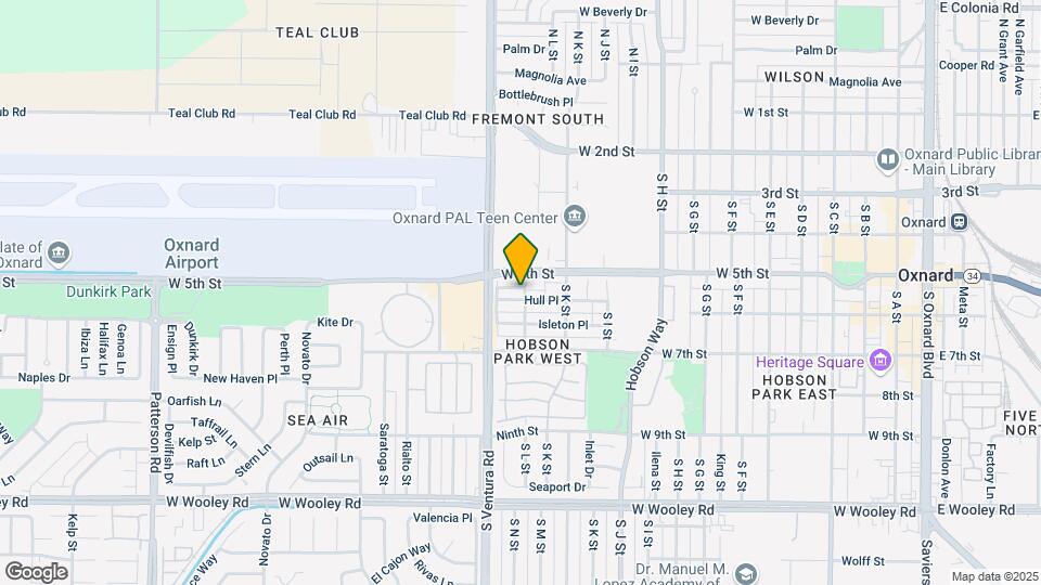 1301 Hull Pl Map and Location Details
