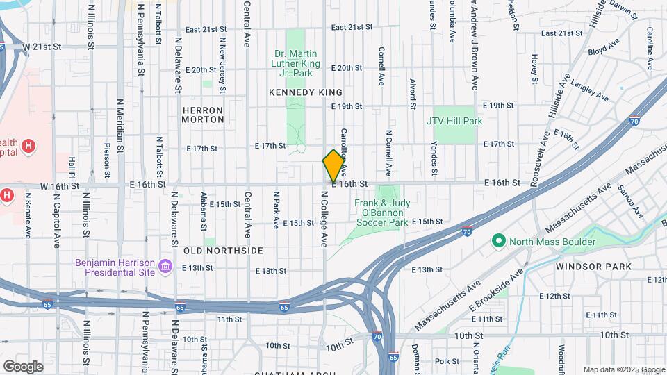 711 E 16th St Map and Location Details