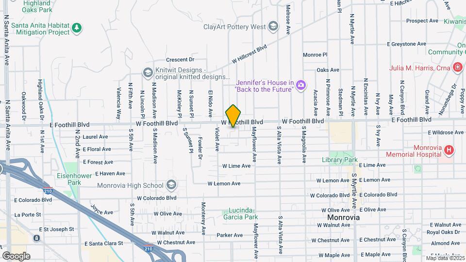606 W Foothill Blvd Map and Location Details