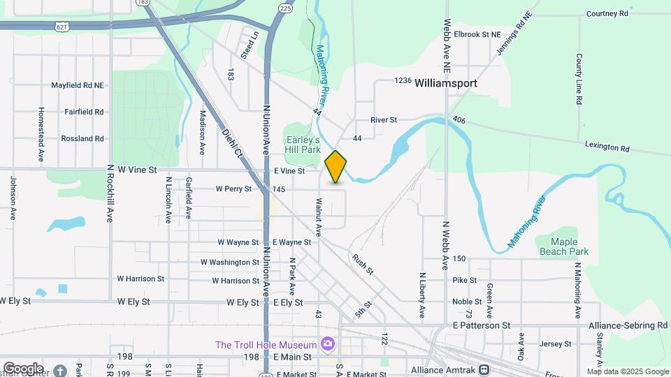 316 E Perry St Map and Location Details