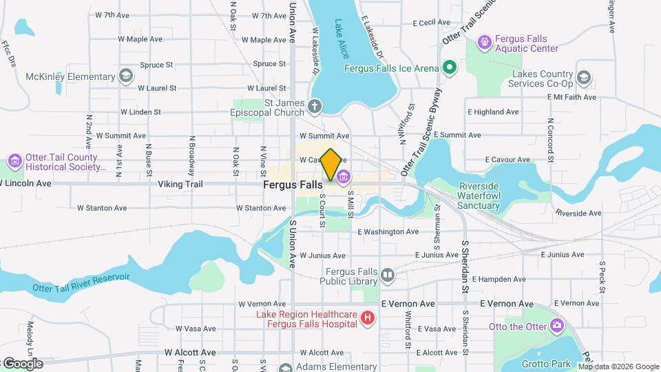 121 W Lincoln Ave Map and Location Details