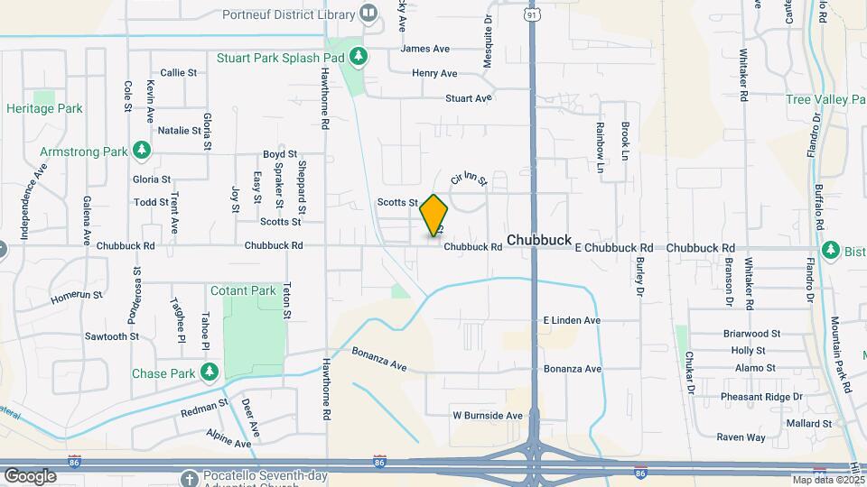 258 W Chubbuck Rd Map and Location Details