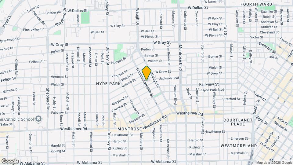 2205 Commonwealth St Map and Location Details