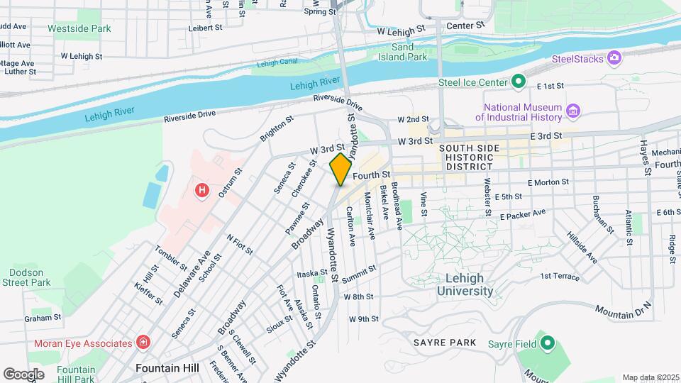 421 Wyandotte St Mapa y Detalles de la Ubicación