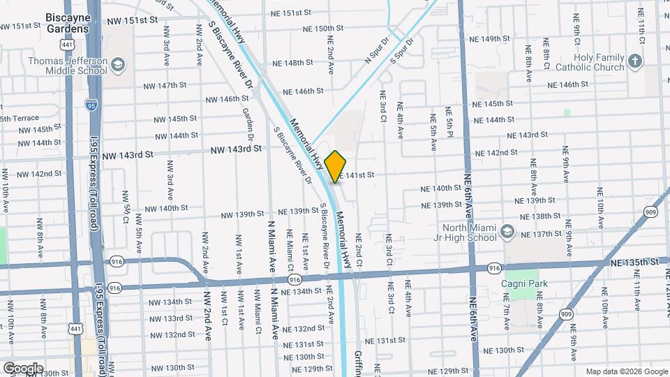 14004 NE 2nd Ave Map and Location Details