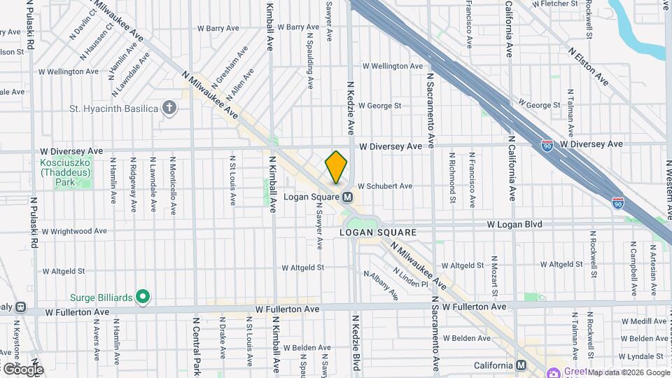 2643 N Milwaukee Ave Map and Location Details