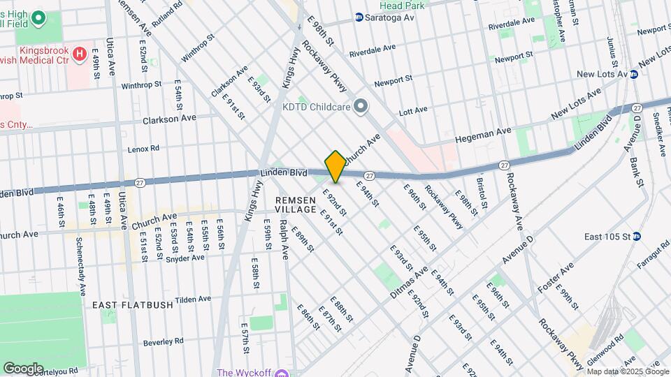 546 E 93rd St Map and Location Details