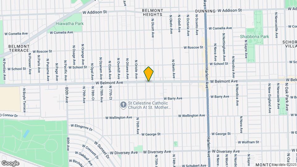 7517 W Belmont Ave Map and Location Details