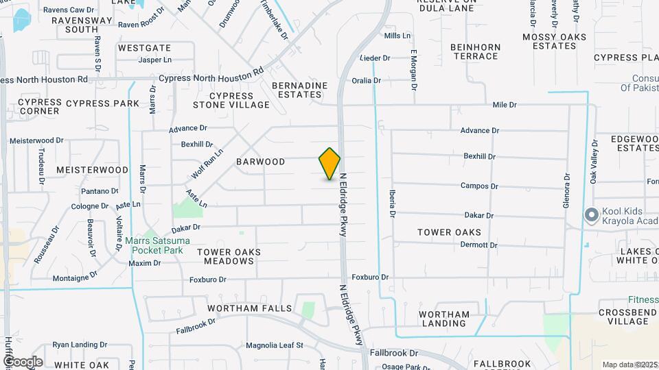 12410 Pantano Drive Map and Location Details