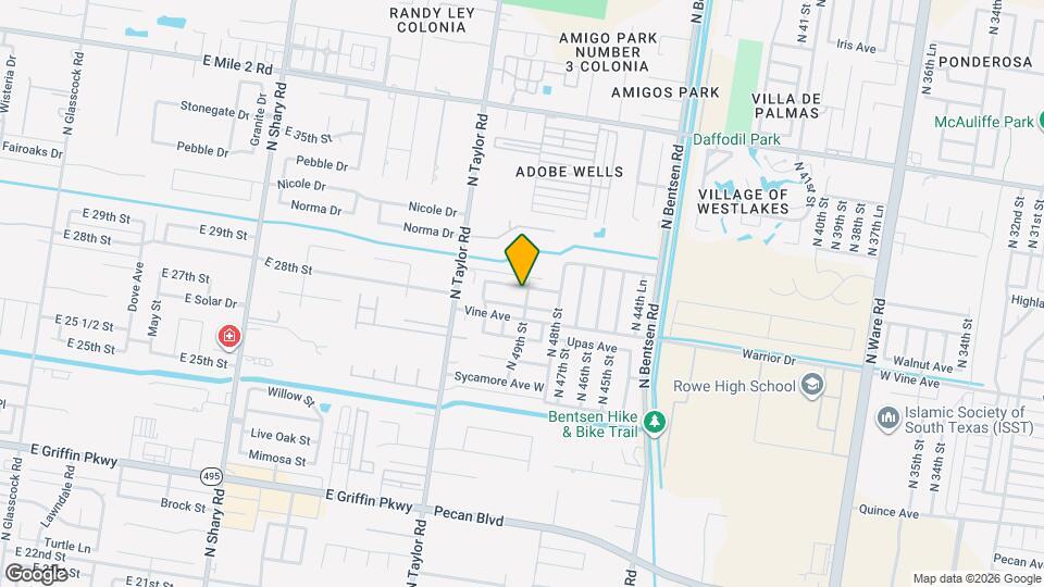 4901 La Vista St Map and Location Details