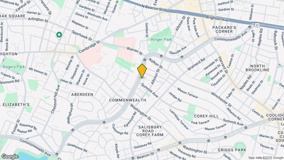 1504 Commonwealth Ave, Unit 10G Map and Location Details