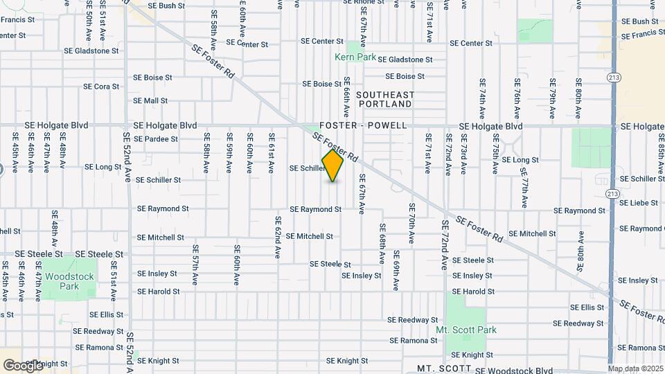 4845 SE 65th Ave Map and Location Details