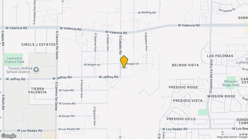 6825 S Caballo Rd Map and Location Details