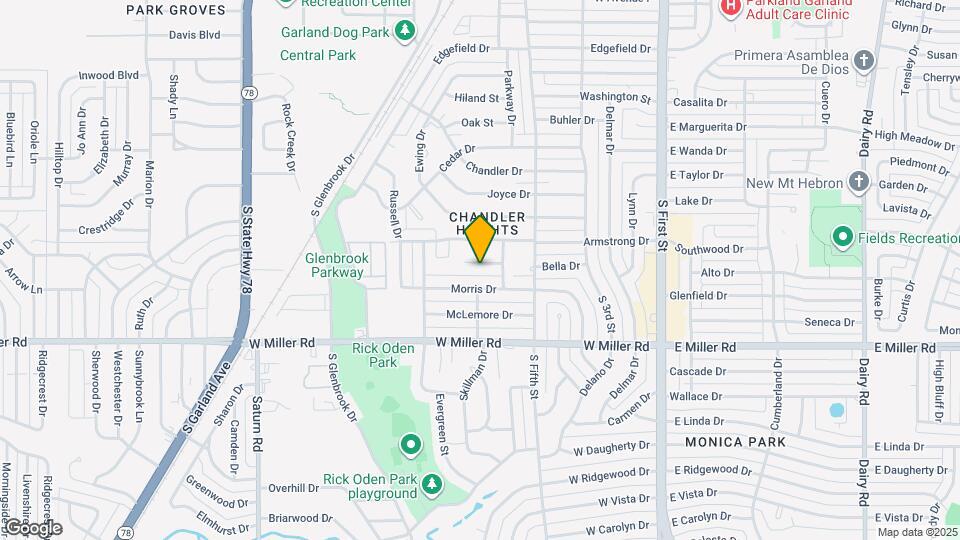 616 Moore St Map and Location Details