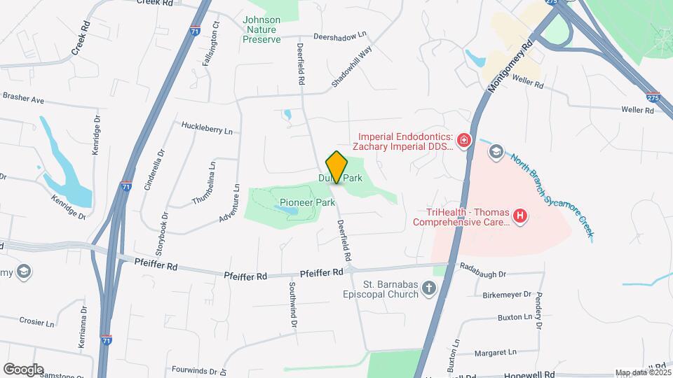 10510 Deerfield Rd Map and Location Details