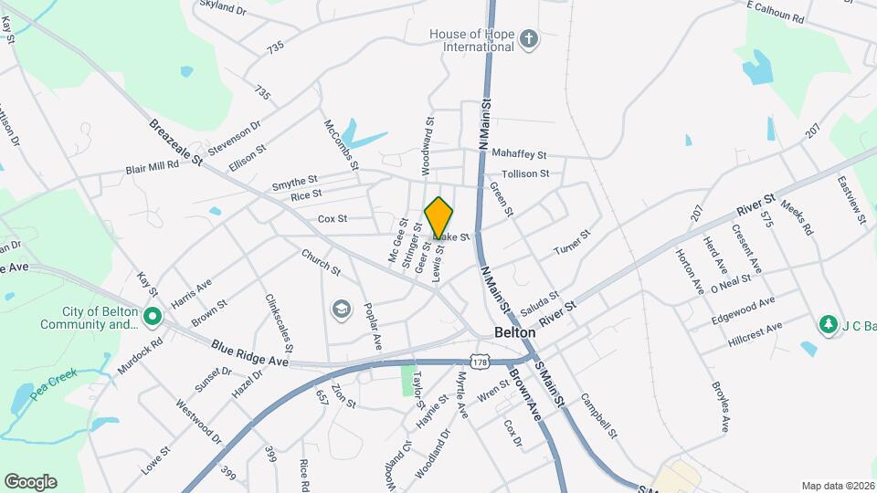 117 Lewis St Map and Location Details