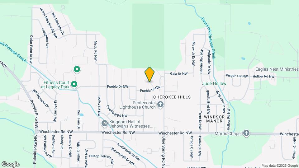 2816 Coosa Cir NW Map and Location Details