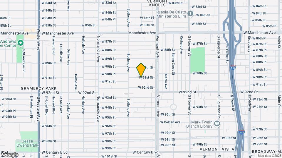 1106 W 91st St Map and Location Details