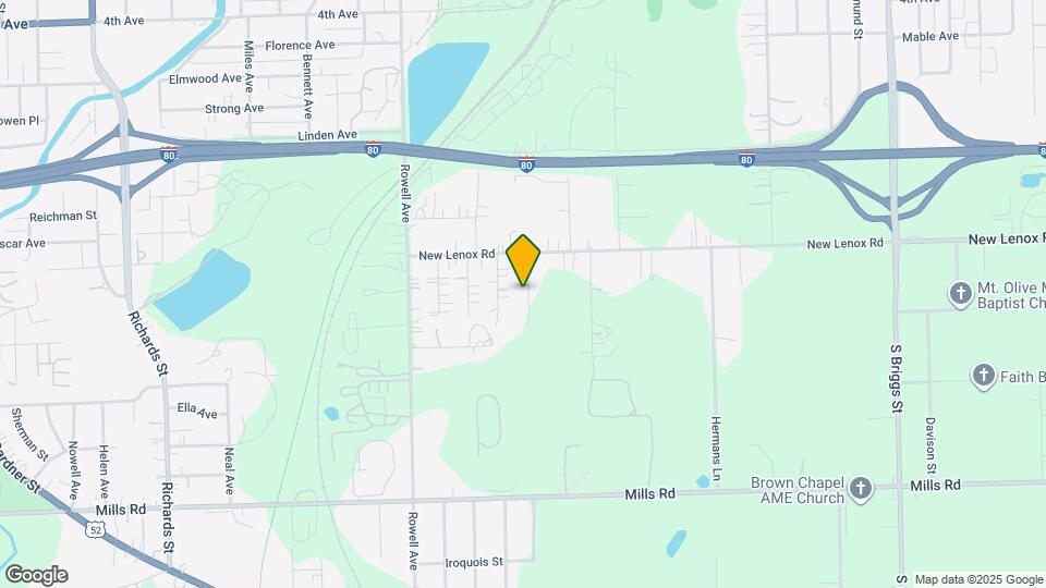 821 Penfield Ave Map and Location Details