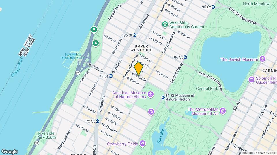 130 W 81st St Mapa y Detalles de la Ubicación